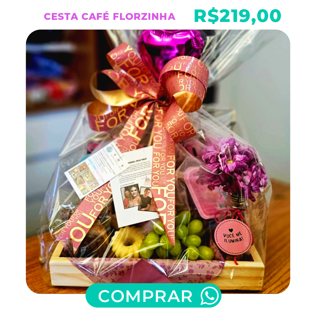 cesta de café florzinha